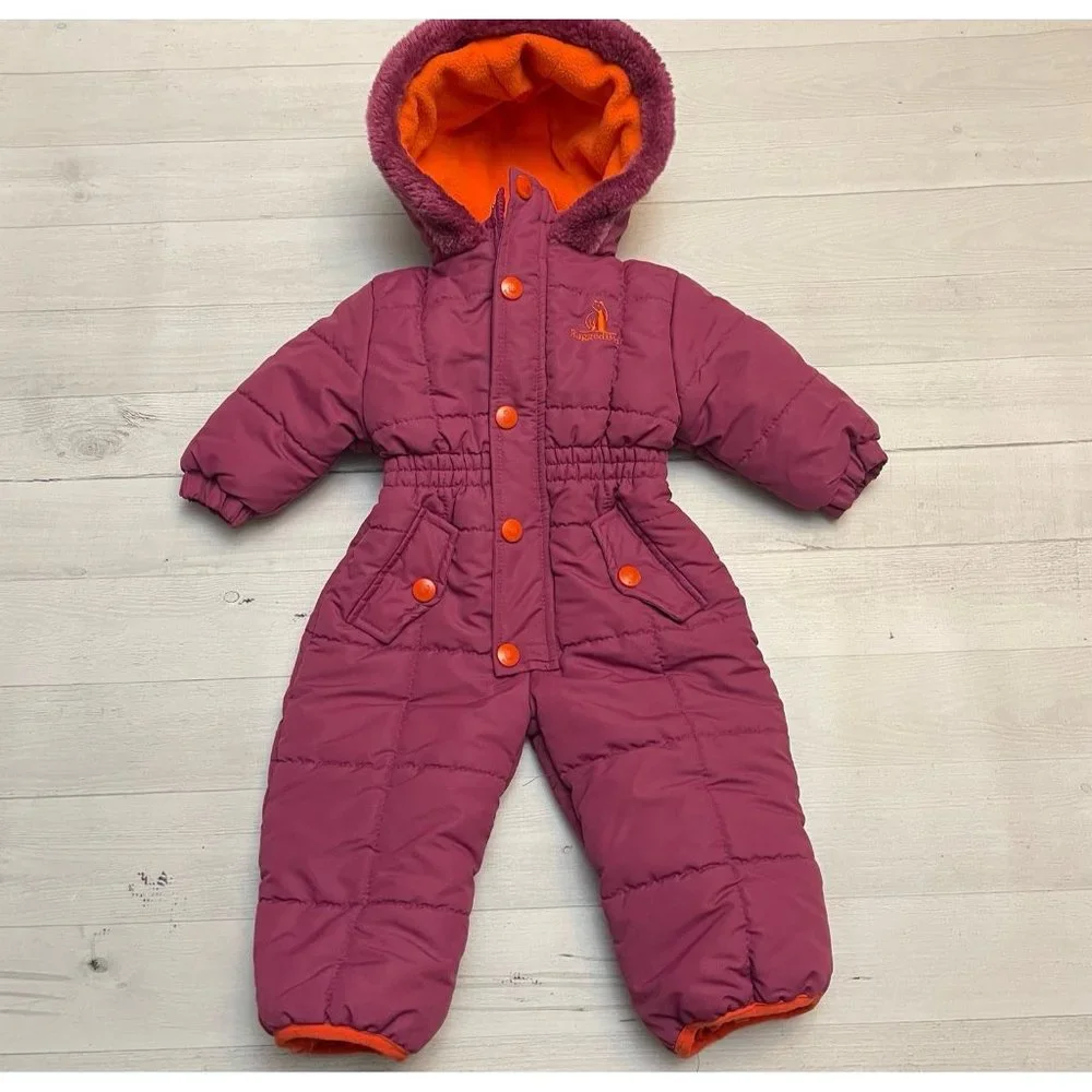 Rugged Bear girls pink snowsuit bunting‎ 6-9 months